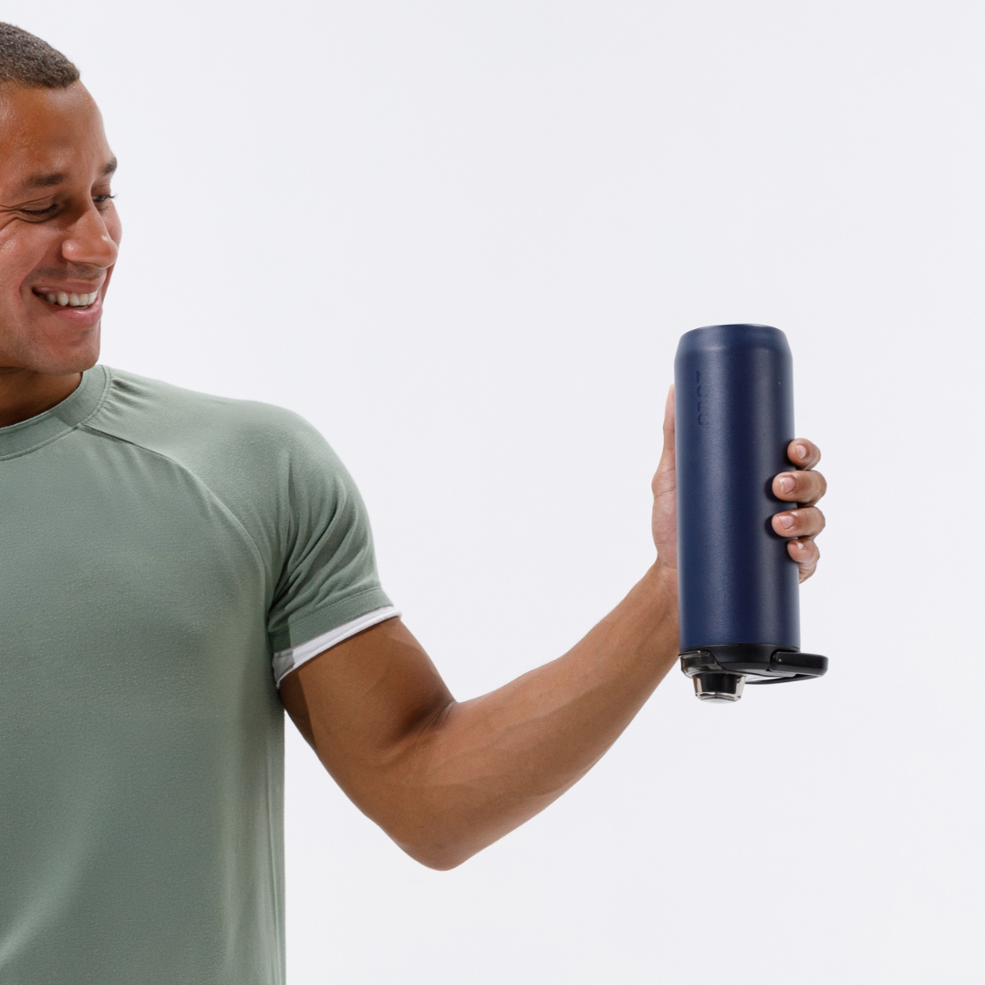 Base Steel Bottle With Three Lids - product view 2