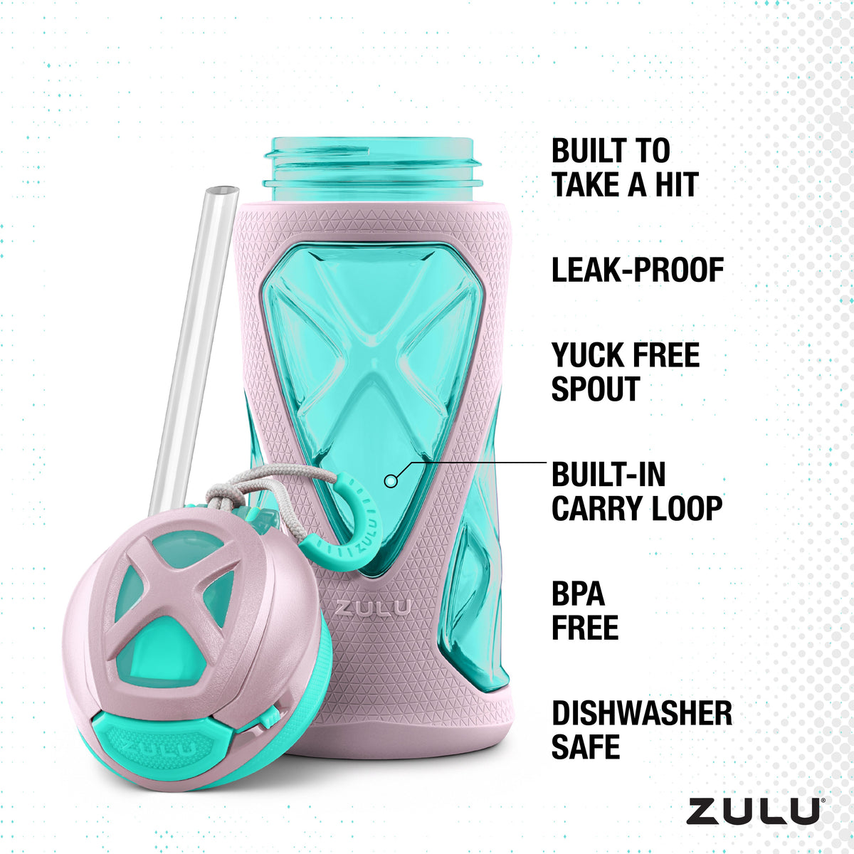 Torque 16oz Tritan Reusable Kids Drink Bottle, Set of 2 - product view 4