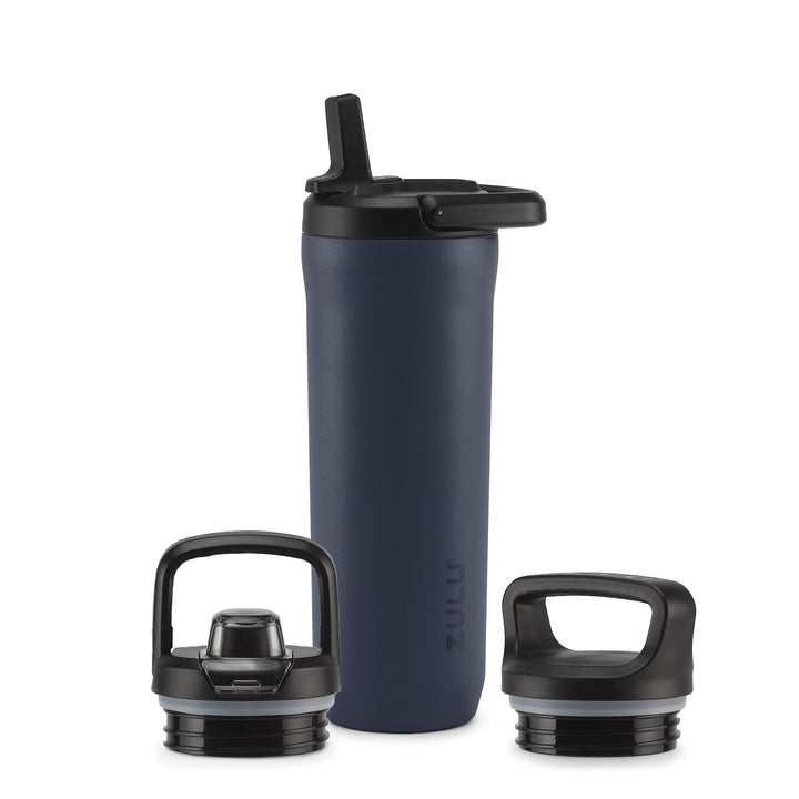 Base Steel Bottle With Three Lids