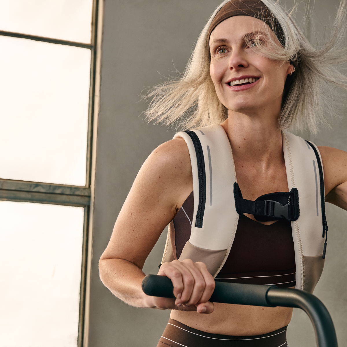 Limestone Adjustable Weighted Vest - product view 2