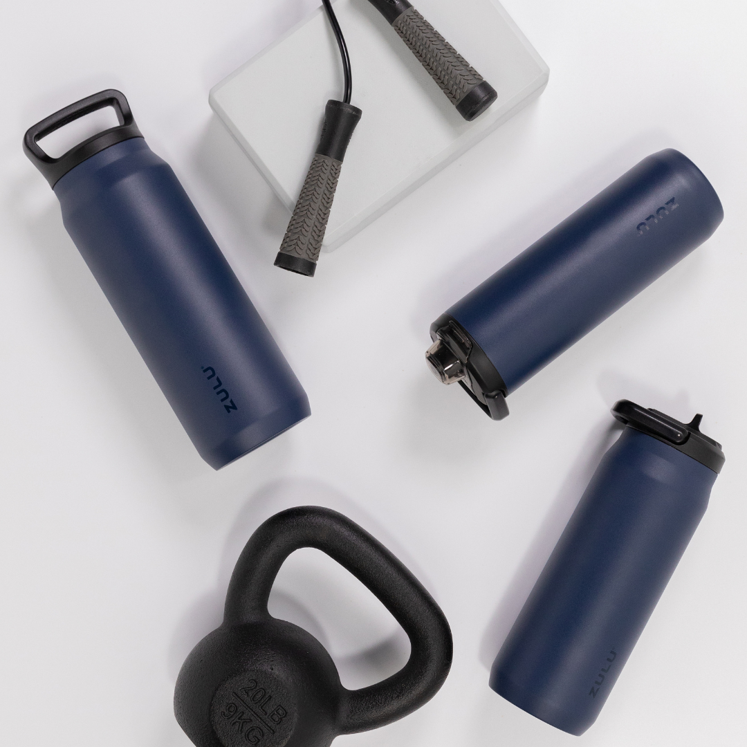 Base Steel Bottle With Three Lids - product view 4
